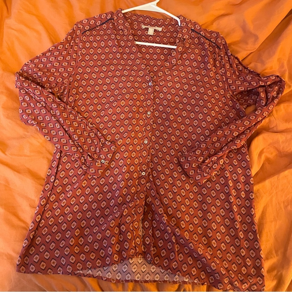 Esprit Red Patterned Blouse Bundle (2)